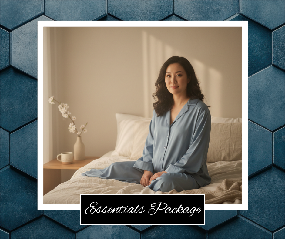 Postpartum woman resting calmly during early postpartum recovery, representing Genesis Reset Essentials nursing concierge support.